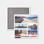 zSY005 Mosaik SYRIA, Asien, Kühlschrank Magnet (Vorderseite/Rückseite)