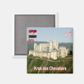 zSY010 panorama KRAK DES CHEVALIERS, Syrien, Kühls Magnet (Vorderseite/Rückseite)