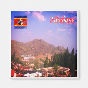 zSZ005 MBABANE, Swasiland, Afrika, Kühlschrank Magnet