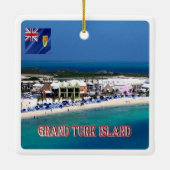 zTC005 GRAND TURK ISLAND, Türken und Kaicos, Keramikornament (Rückseite)