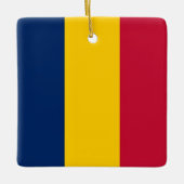 zTD001 CHAD, Flag, Afrika, Keramikornament (Vorderseite)