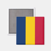 zTD001 CHAD, Flag, Afrika, Kühlschrank Magnet (Vorderseite/Rückseite)