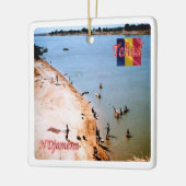 zTD005 N'DJAMENA, Küstenstrand Chari, Keramikornament (Links)