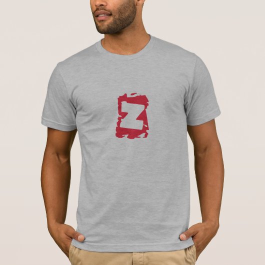 ZTee mit Z-Briefmarke Front, Logorückseite T-Shirt (Vorderseite)