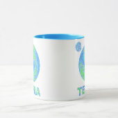 Zterra-Erdkunst-Kaffee-Tassen-Schale Tasse (Zentrum)