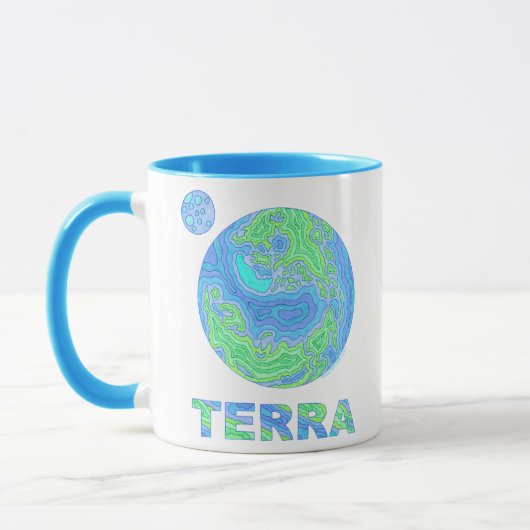 Zterra-Erdkunst-Kaffee-Tassen-Schale Tasse (Links)