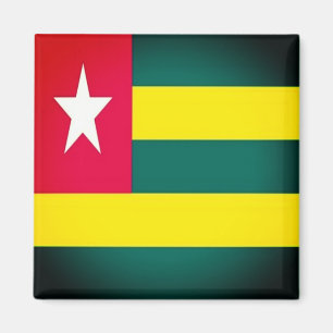 zTG001 TOGO Flag, Afrika, Kühlschrank Magnet