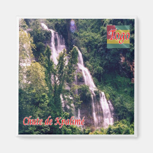 zTG003 TOGO, Falls of Kpalimé, Afrika, Kühlschrank Magnet