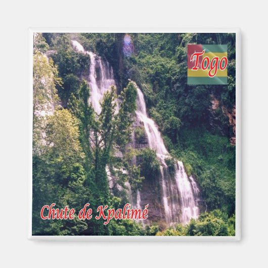 zTG003 TOGO, Falls of Kpalimé, Afrika, Kühlschrank Magnet (Vorne)