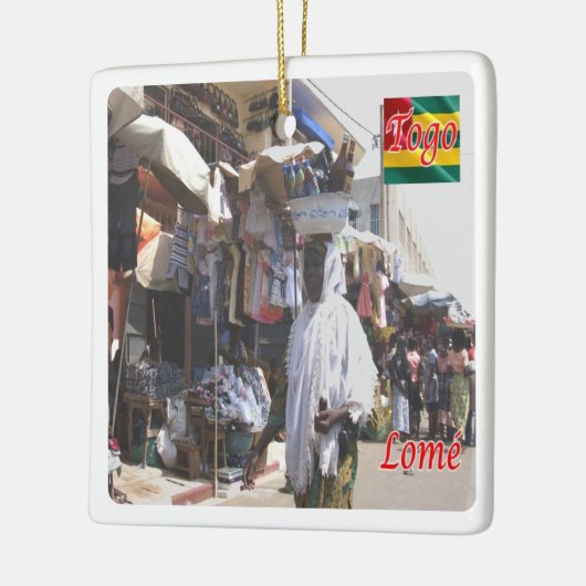 zTG004 LOME' Togo, Afrika, Keramikornament (Links)