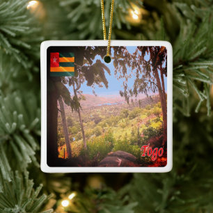 zTG007 TOGO, Region Kara, Afrika, Keramikornament