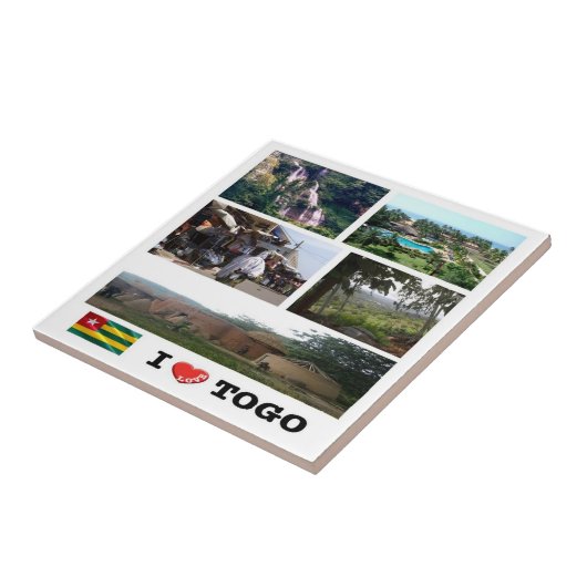 zTG009 TOGO I Liebe, Mosaik, Afrika, Fliese (Seite)