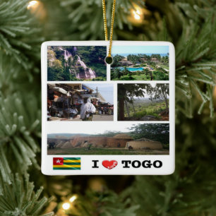 zTG009 TOGO I Liebe, Mosaik, Afrika, Keramikornament