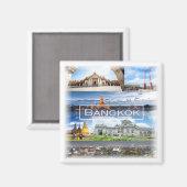 zTH003 Mosaik von BANGKOK, Thailand, Asien, Kühlsc Magnet (Vorderseite/Rückseite)