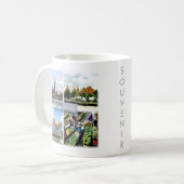zTH009 Collage von BANGKOK, Thailand, Asien, Kaffeetasse (Vorderseite Links)