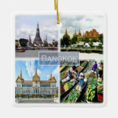 zTH009 Collage von BANGKOK, Thailand, Asien, Keramikornament (Vorderseite)