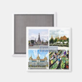 zTH009 Kollektion von BANGKOK, Thailand, Asien, Kü Magnet (Vorderseite/Rückseite)