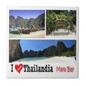 zTH011 i Liebe MAYA BAY KRABI Thailand Asien, Fliese (Vorderseite)