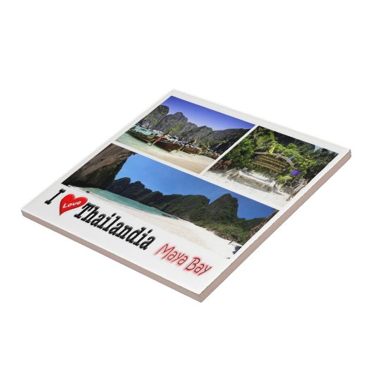 zTH011 i Liebe MAYA BAY KRABI Thailand Asien, Fliese (Seite)