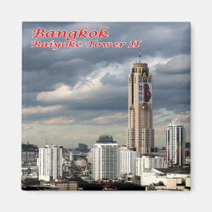 zTH028 BAIYOKE TOWER in Bangkok, Thailand, Kühlsch Magnet