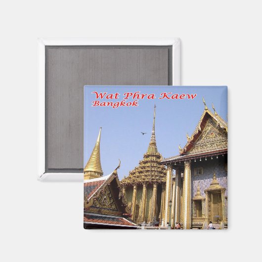 zTH032 WAT PHRA KAEW, Thailand, Kühlschrank Magnet (Vorderseite/Rückseite)