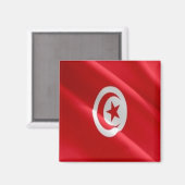 zTN002 TUNISIA, Waving Flag, Afrika, Kühlschrank Magnet (Vorderseite/Rückseite)