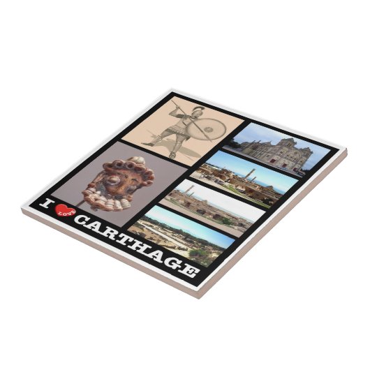 zTN016 CARTHAGE I Liebe, Mosaik, Tunesien, Fliese (Seite)