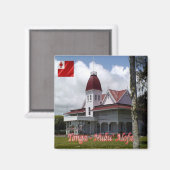 zTO004 TONGA, Royal Palace, Ozeanien, Kühlschrank Magnet (Vorderseite/Rückseite)