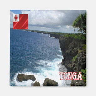 zTO007 TONGA, Küste, Ozeanien, Kühlschrank Magnet