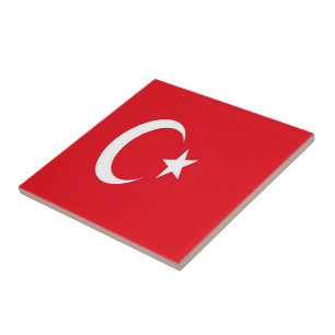 zTR001 TÜRKISCHE FLAGGE TÜRKEI, Fliese
