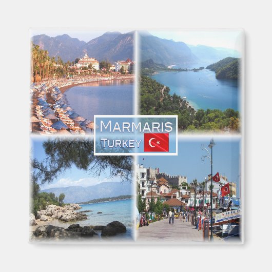 zTR003 MARMARIS, Türkei, Europa, Kühlschrank Magnet (Vorne)