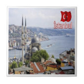 zTR020 ISTANBUL Panorama, Türkei, Europa, Fliese (Vorderseite)