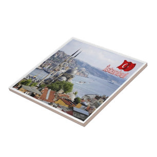 zTR020 ISTANBUL Panorama, Türkei, Europa, Fliese