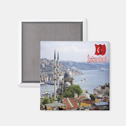 zTR020 ISTANBUL Panorama, Türkei, Europa, Kühlschr Magnet (Vorderseite/Rückseite)