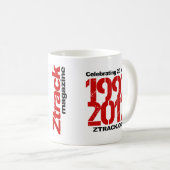 Ztrack 20 Jahr-Tasse Kaffeetasse (VorderseiteRechts)