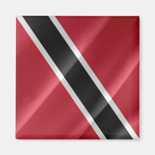 zTT002 TRINIDAD und TOBAGO, Waving Flag, Kühlschra Magnet