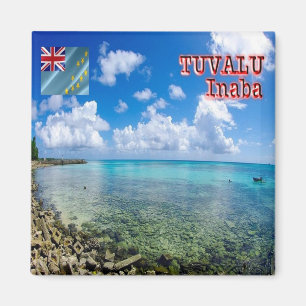 zTV006 INABA, Tuvalu, Ozeanien, Kühlschrank Magnet