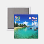 zTV007 INABA, Tuvalu, Ozeanien, Kühlschrank Magnet (Vorderseite/Rückseite)