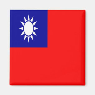 zTW001 TAIWANESE FLAG, Taiwan Formosa, Kühlschrank Magnet