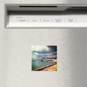 zTZ007 ZANZIBAR, Fähre angedockt, Tansania, Kühlsc Magnet (In Situ (Geschirrspüler))