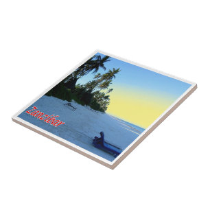 zTZ013 ZANZIBAR, Ostküstenstrand, Tansania, Fliese