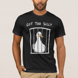 Zu alberne Gans T-Shirt Lustiges Meme Ente