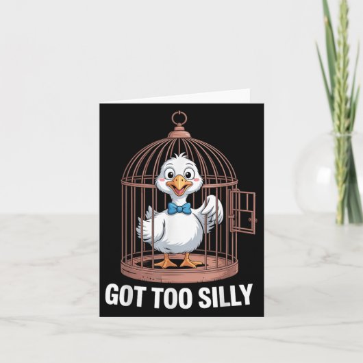 Zu Alberne Gans, zu Funny Jail Duck got Karte (Vorderseite)