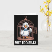 Zu Alberne Gans, zu Funny Jail Duck got Karte (Gelbe Blume)