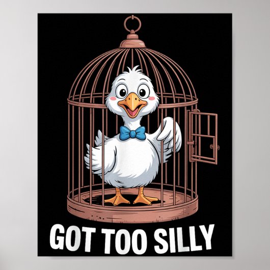 Zu Alberne Gans, zu Funny Jail Duck got Poster (Vorne)