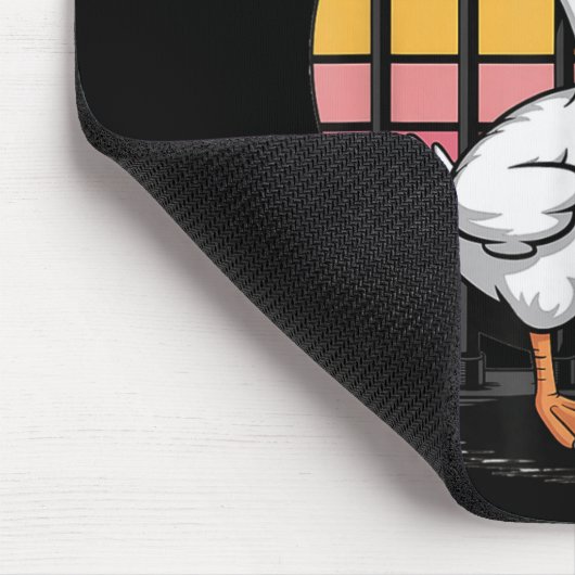 Zu Alberne Gänsestrasse Retro Sungles Jail Bird go Mousepad (Ecke)