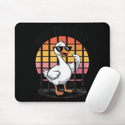 Zu Alberne Gänsestrasse Retro Sungles Jail Bird go Mousepad (Mit Mouse)