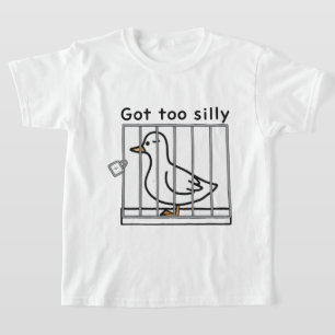 Zu Alberne gestörte Ente im Käfig-Spaß got T-Shirt