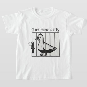 Zu Alberne gestörte Ente im Käfig-Spaß got T-Shirt