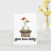 Zu Alberne Niedliche Gänse-Liebe Karte (Gelbe Blume)